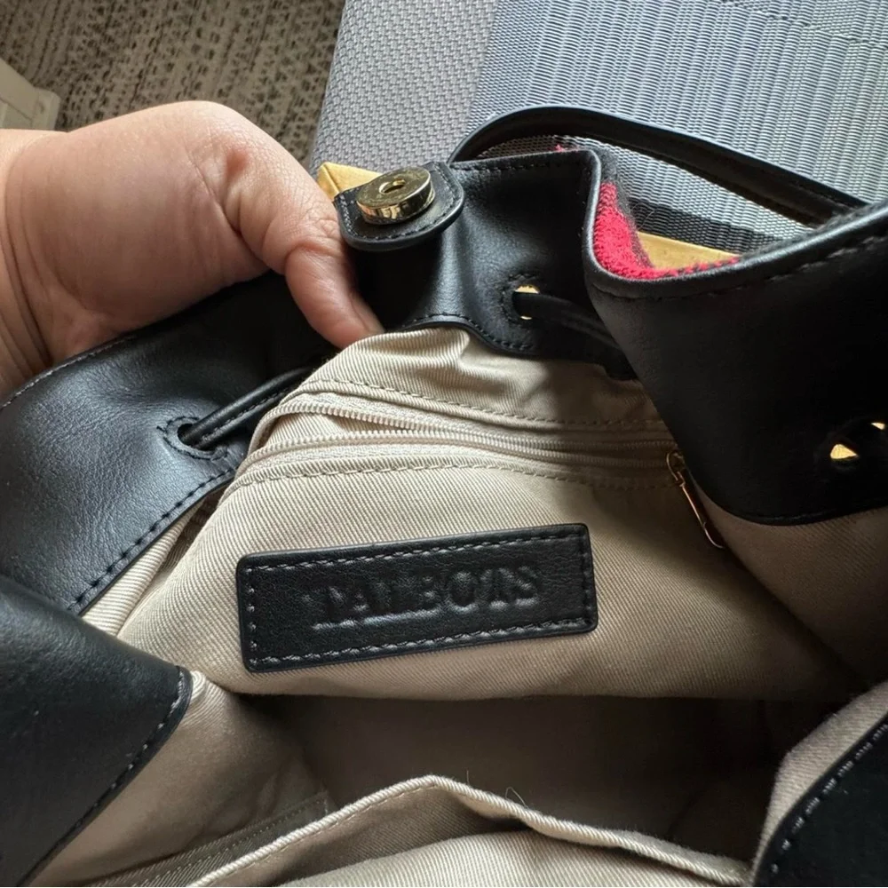 Talbots Red and Black Plaid Shoulder Bag - Picture 5 of 5